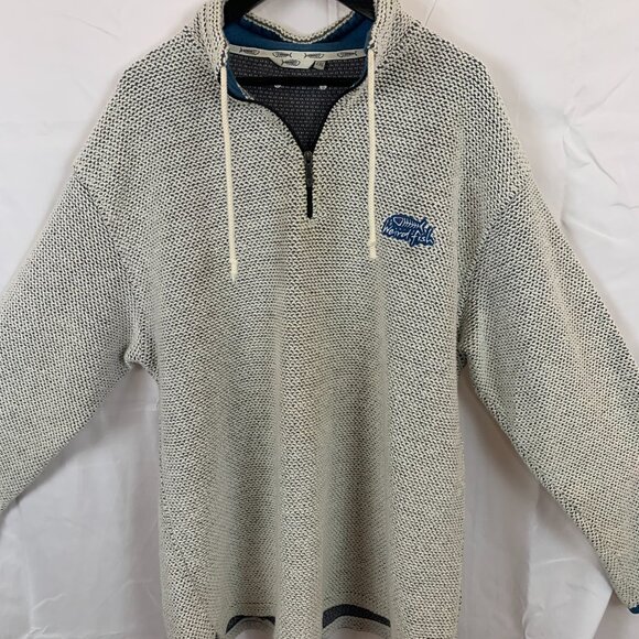 Weird Fish “Cruiser” 1/4 Zip Macaroni Sweatshirt - Picture 1 of 14